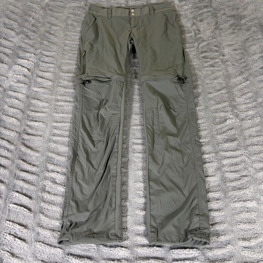 Columbia AK8120 Women 4 Regular Sage Green Omni-Shield Convertible Cargo Pants